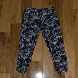 Calvin Klein Performance Black and Gray Leggings with Urban Camo Design